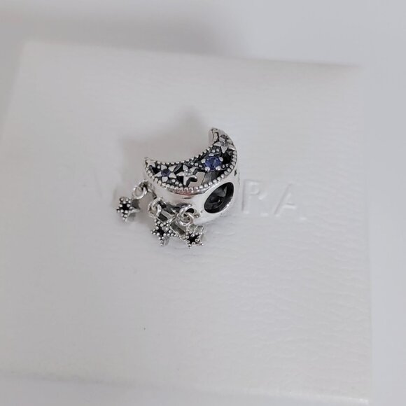 Pandora Star and Crescent Charm S925 Sterling Silver with box - Picture 7 of 7
